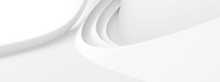 Abstract Technology Background. Minimal Architecture Design. White Industrial Wallpaper. 3d Renderingの写真素材