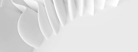 Abstract Light Background. Curved Graphic Design. 3d Renderingの写真素材