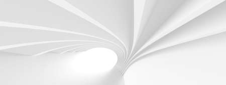Minimal Building Concept. Digital Corporate Design. 3D Illustrationの写真素材