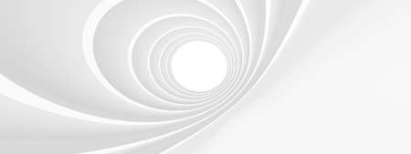 Minimal Building Concept. Simple Business Design. 3D Illustrationの写真素材