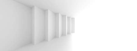 Minimal Interior Concept. Artistic Corporate Construction. 3D Illustrationの写真素材