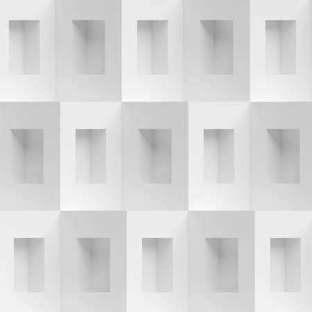 Abstract Building Wallpaper. Hypnotic Business Design. 3D Renderingの写真素材