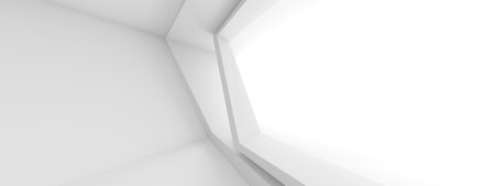 Futuristic Interior Background. Geometric Business Template. 3D Illustrationの写真素材