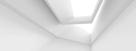 Modern Architecture Concept. Monochrome Business Design. 3D Renderingの写真素材