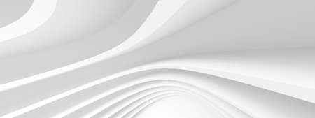Futuristic Interior Concept. Beautiful Business Template. 3D Illustrationの写真素材