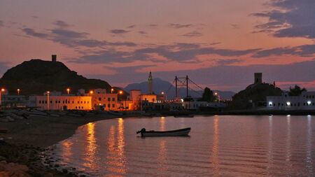 Sur | Sunset in Old Townの写真素材