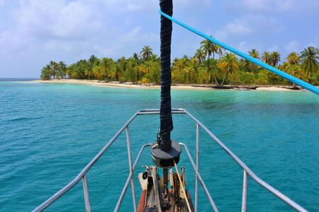 Sailing in Paradise at San Blas Islands IIの写真素材