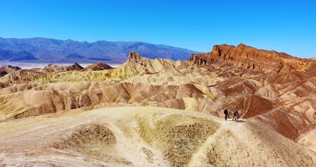 View from Zabriskie Point at Death Valley National Parkの写真素材