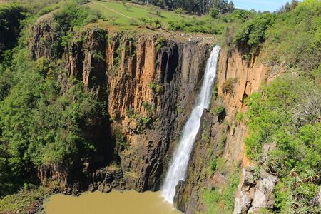Stunning view of Howick Falls in South Africaの写真素材