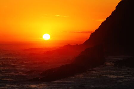 Beautiful Sunset at Tsitsikamma National Parkの写真素材