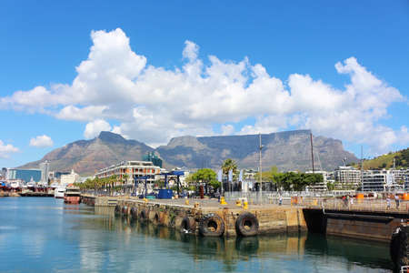 Wharf at Cape Town City Center on a sunny dayのeditorial素材
