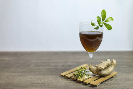 Herbal tea drink is concentrated formula, Healthy drinks, Copy-space.の写真素材