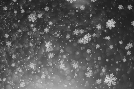 White snow bokeh background, For important festivals, Illustration design.の写真素材
