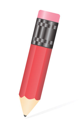 illustration  pencil isolated on white backgroundのイラスト素材