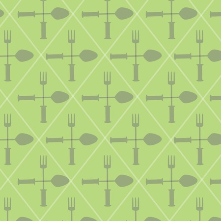 kitchen tools accesories background, green, button, design, icon, pattern, texture,のイラスト素材
