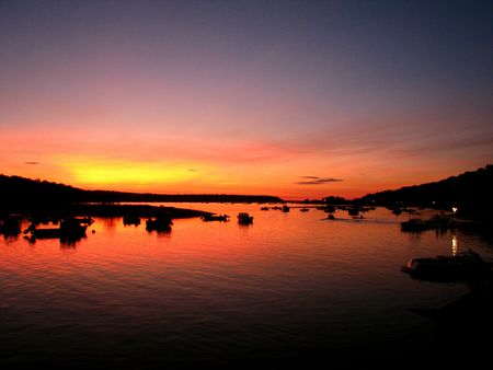 Beautiful sunsetの写真素材