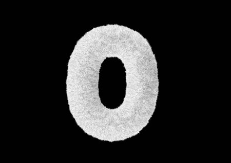 FLUFFY TYPE 3D ILLUSTRATION RENDERの写真素材