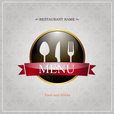 Restaurant menu design のイラスト素材