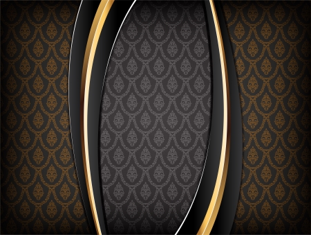 Black and Gold Luxury Background  のイラスト素材