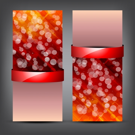 Elegant greeting cards with bows and copy space のイラスト素材