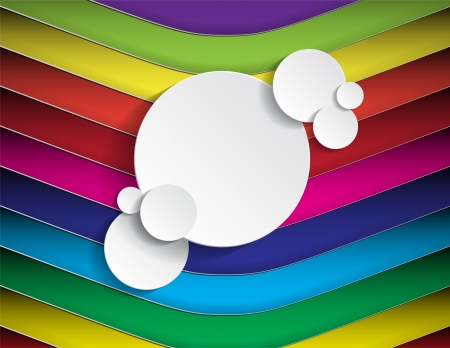 Background with lines in many colors and space for text in circle formのイラスト素材