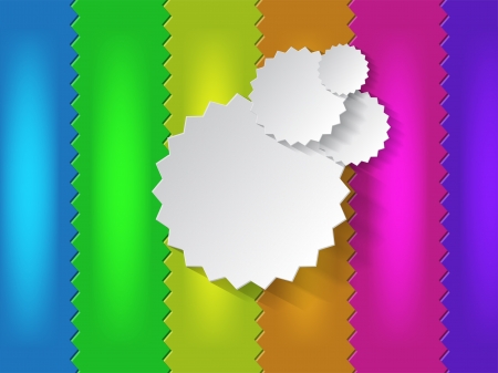 Colorful Background with space for text in a star shapeのイラスト素材