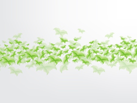 Green Butterfly Leaf Concept with space for text.のイラスト素材