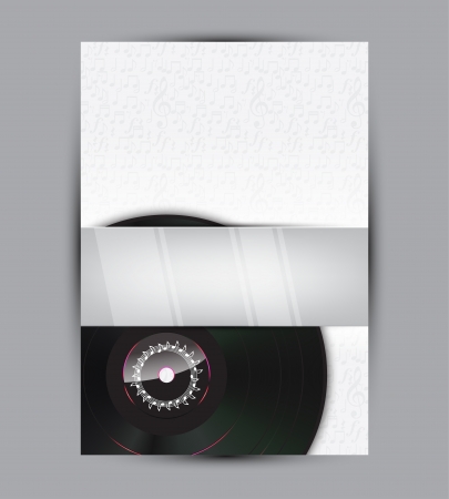 Abstract music background illustration for your design with space for text.のイラスト素材