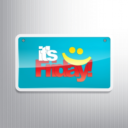 It's Friday! Motivational background as sign.のイラスト素材