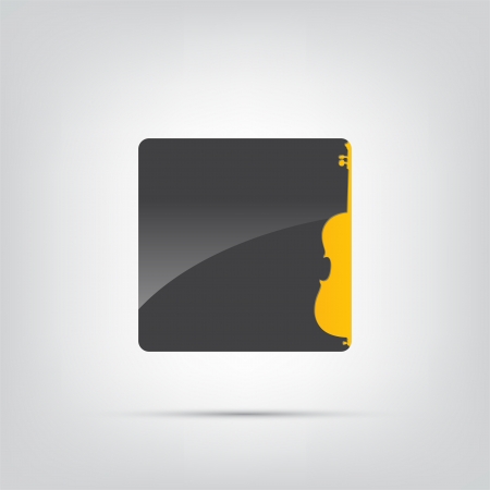 Abstract icon. Black music icon isolated on a white background.のイラスト素材