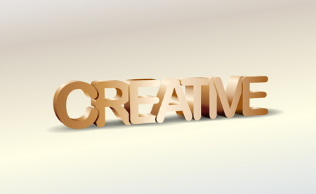 3D Creative text with shadow, word backgroundのイラスト素材