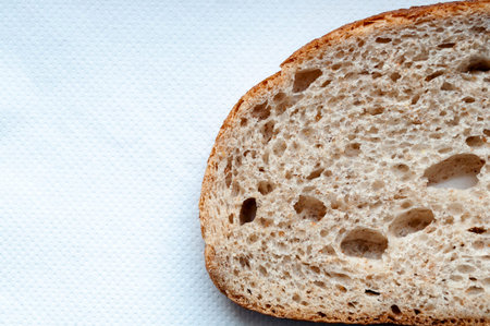 bread on white background