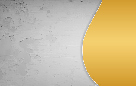 Gold and grey grunge background template with space for textのイラスト素材
