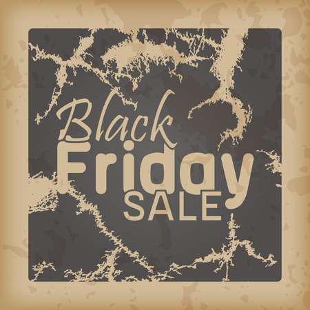 Black Fiday Sale retro style. Vintage background with scratches.のイラスト素材