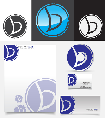 Letter B logo icon design template elementsのイラスト素材