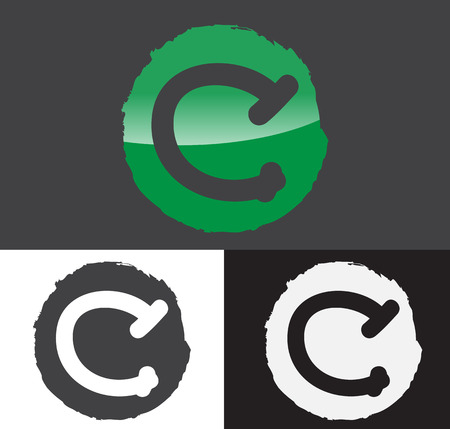 Letter C  icon design template elementsのイラスト素材