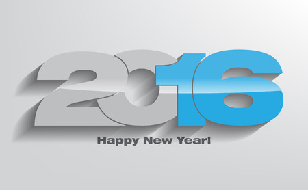 Happy new year 2016 celebration greeting card design.のイラスト素材