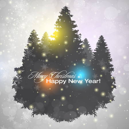 Elegant shiny Christmas background with  place for text. Vector Illustration.のイラスト素材