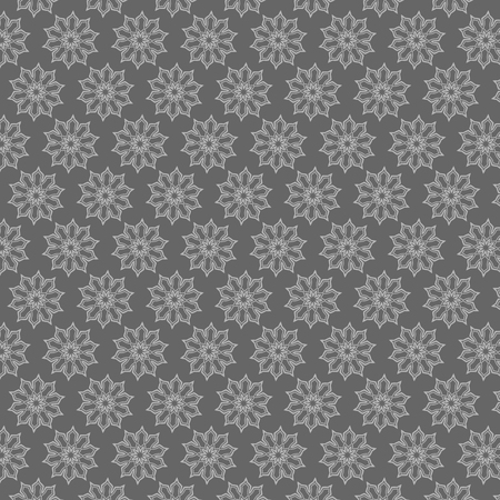 Seamless pattern with stars on a grey background.のイラスト素材