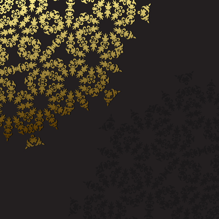 Elegant background with lace ornament and place for text. Floral elements, ornate backgroundのイラスト素材