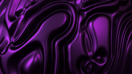 Rippled purple fabric background in luxurious satiny material. 3D Illustrationの写真素材