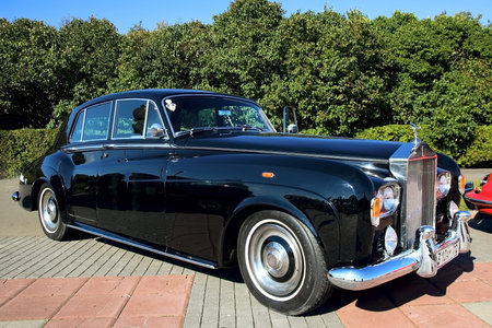 MOSCOW, RUSSIA - SEPT 25: A Rolls Royce is on display in the final stage of the championship...