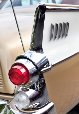 MOSCOW, RUSSIA - SEPT 24: A 1957 Studebaker Golden Hawk in the final stage of the competition for classic cars at the "Closing  of the season Rally Retro Car" on September 24, 2011 in Moscow, Russiaのeditorial素材