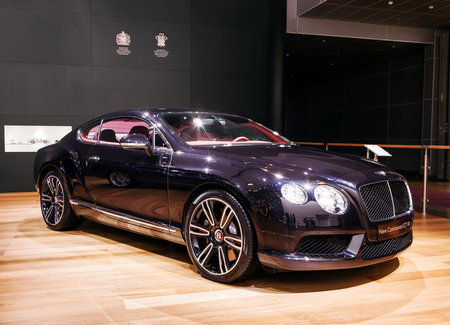MOSCOW - SEPT 4: Bentley GT V8 at the international exhibition of the automobile industry Moscow...
