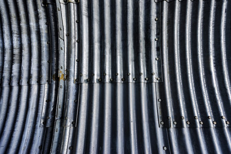 Fragment of tunnel of relief wavy surface great as a backgroundの写真素材