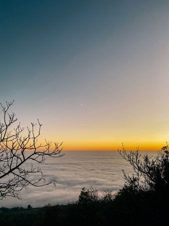 Kalnik mountain in Prigorje, Croatia (near KriÅ¾evci city). The view from the top of the mountain,...