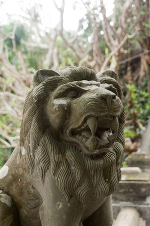 Stone statue of the Lion, Marble mountains, Vietnamの写真素材