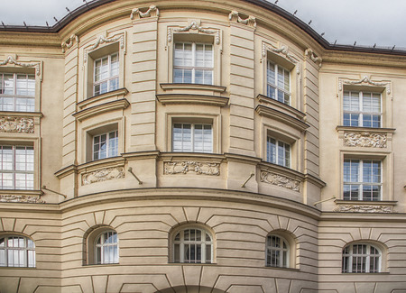 historic old town, buildings from austro-hungarian empireの写真素材