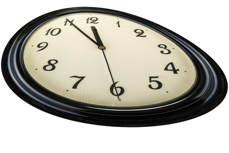 Clock on the wall. Time concept.の写真素材