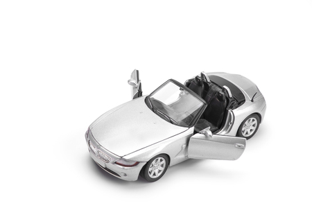 Cabriolet model sport car on the white backgroundの写真素材